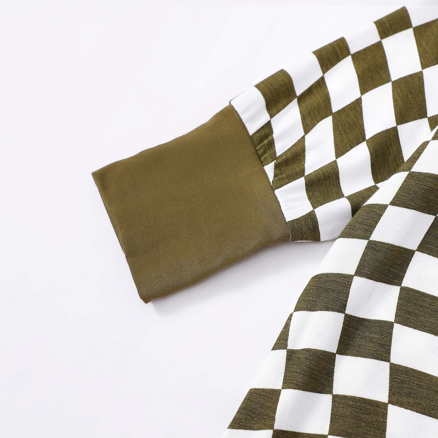 Green Checkerboard Zip Romper丨Mikrdoo