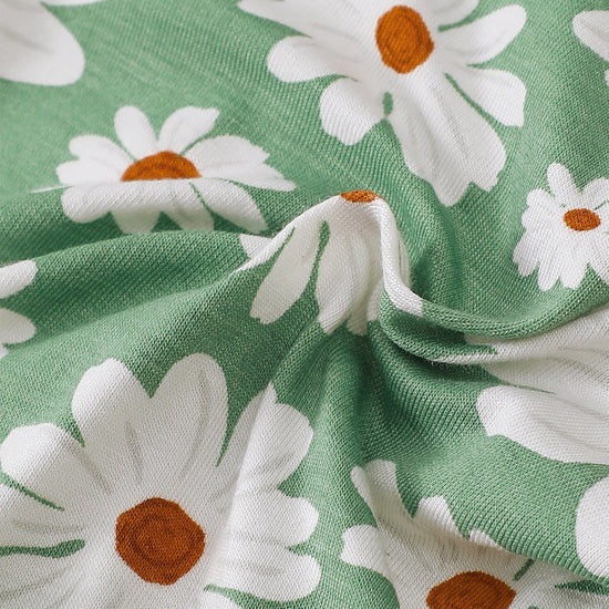 Daisy Zip Romper in Green丨Mikrdoo