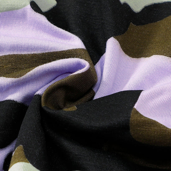 Purple Camo Zip Romper丨Mikrdoo