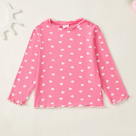 Sweethearts Long Sleeve Pajamas in Pink丨Mikrdoo