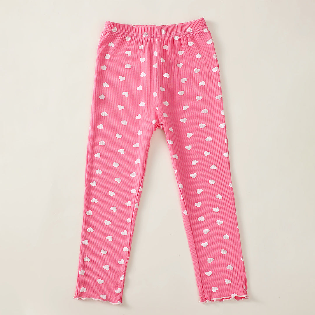 Sweethearts Long Sleeve Pajamas in Pink丨Mikrdoo