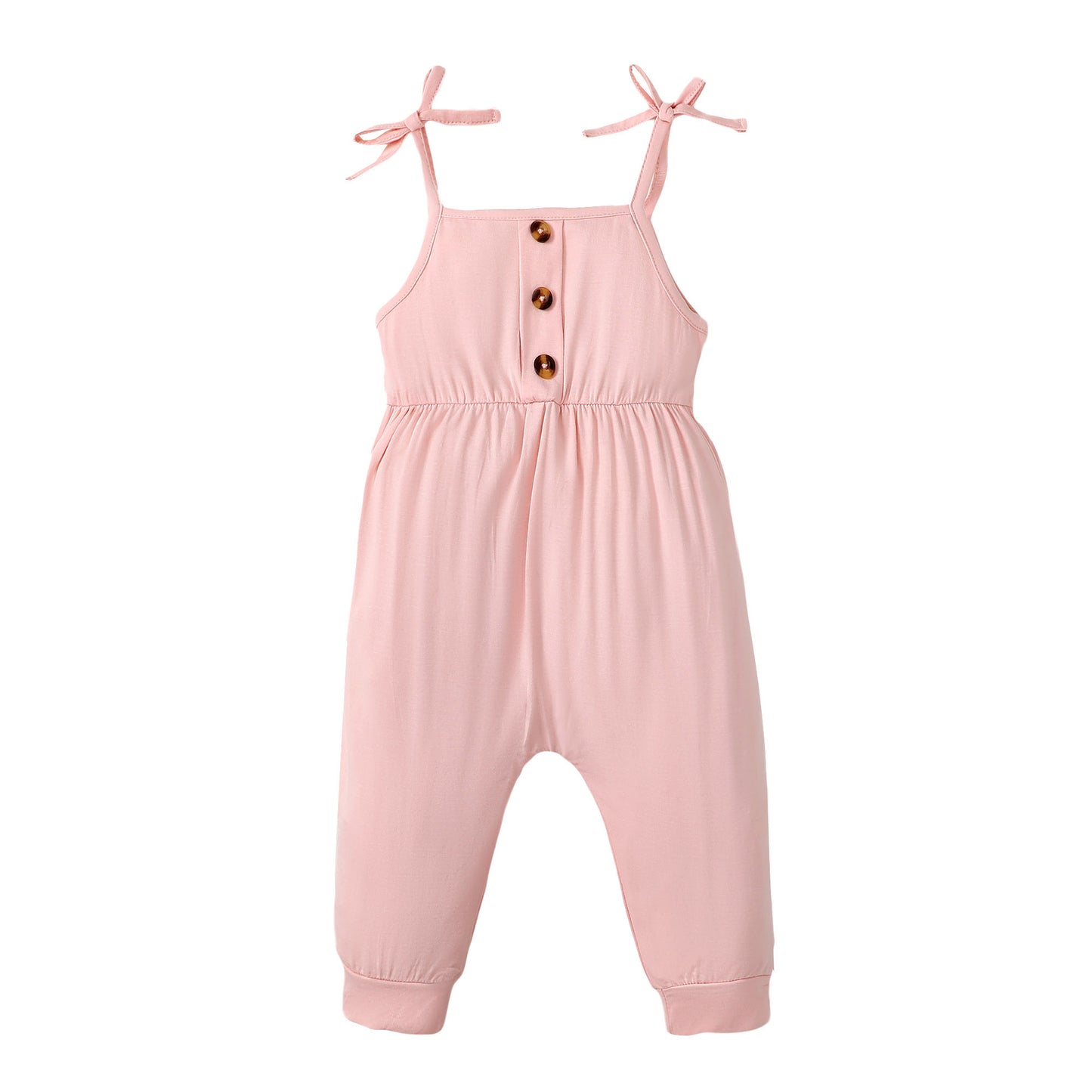 Sleeveless Jumpsuit in Pink | Mikrdoo