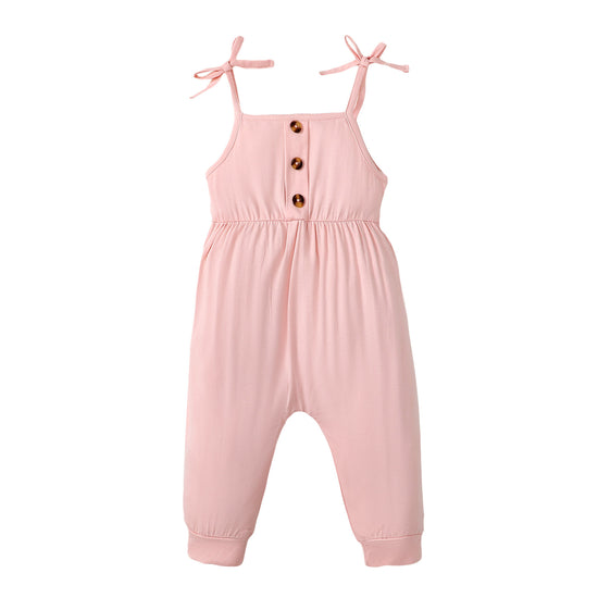 Sleeveless Jumpsuit in Pink | Mikrdoo